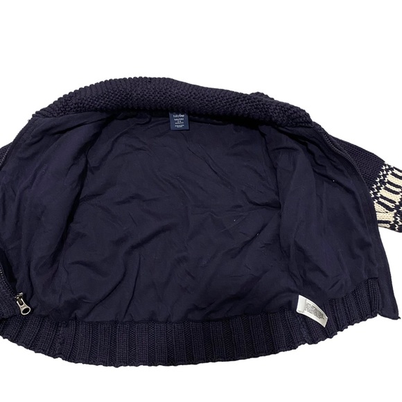 Baby Gap Long Sleeve Chunky Knit Nautical USA Zip Front Sweater Size 12-18 Month - Picture 6 of 6